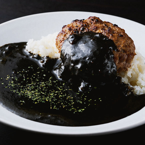 ハンバーグ黒カレー